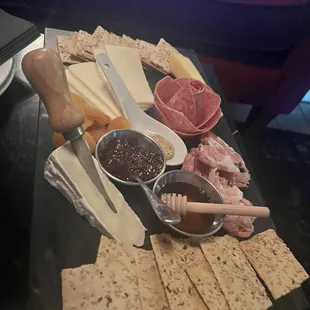 Charcuterie board- very yummy!