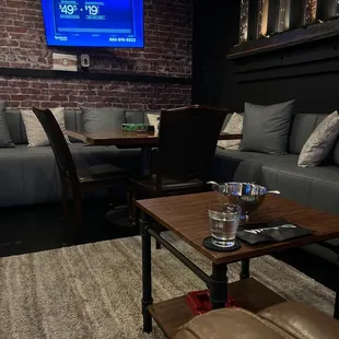 One side of the open area.