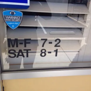 the window of a store