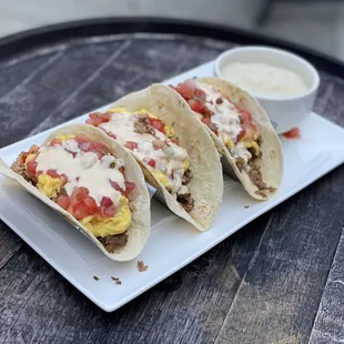 Breakfast Tacos: Brunch every Saturday &amp; Sunday 10am-2pm