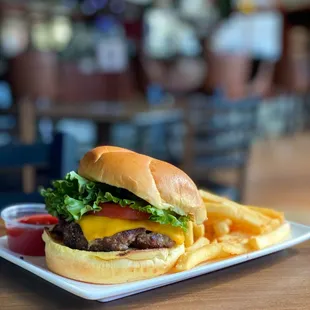 $5 Burger with fries every Wednesday.