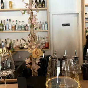 Cute bar, great glasses