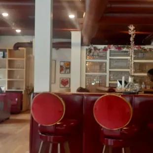 Bar area. Lounge seats.