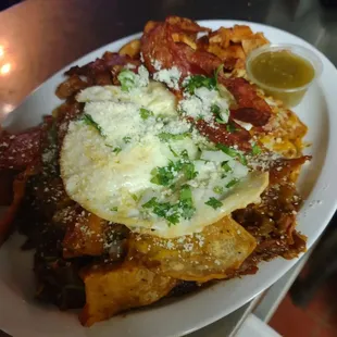 Made from scratch chilaquiles