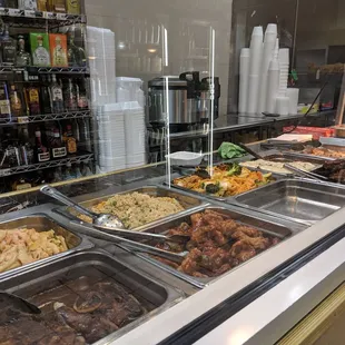 a variety of food items