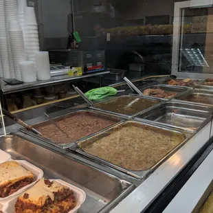 a variety of food items