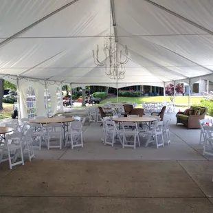 NEW event area beside pool