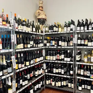 a wide selection of wines