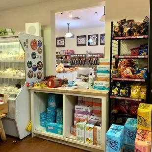 the interior of the store