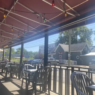 Outdoor patio seating