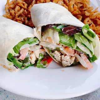 Lemon Tahini Chicken Wrap