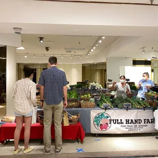 people shopping for produce