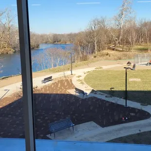 Beautiful view of White River from an upper level