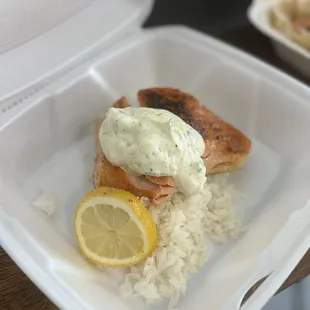Salmon and rice