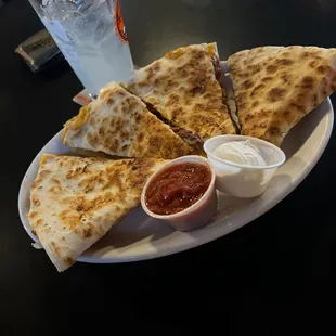 Quesadilla with BBQ pulled pork