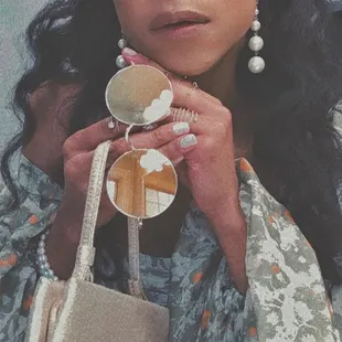 Modeling my sunnies and purse from Broad Ripple Vintage