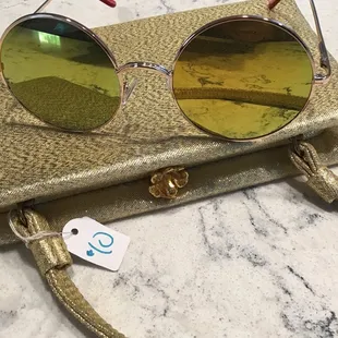 My sunnies and purse purchased from Broad Ripple Vintage