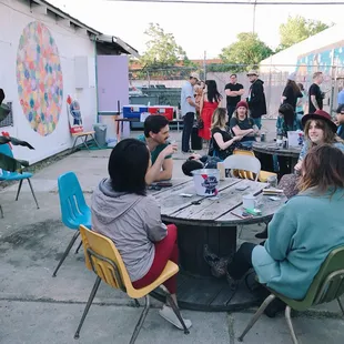 We love to hang and host events in our courtyard.