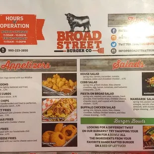 starters on the menu