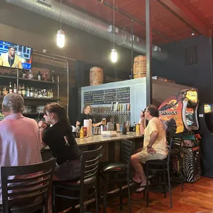 Bar, high ceilings