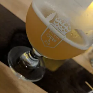 Viscount (boozy Carmel apple, not sweet but not dry) 8.7abv