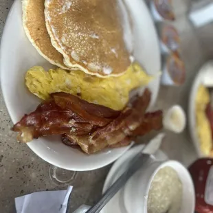 3 Pancakes with Meat