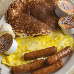 Pancake Breakfast (with no bacon, all sausage)