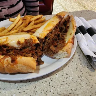 Pizza Cheese Steak n  Fries