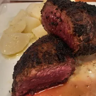 Blackened Teres Major with Roasted Turnips