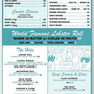 Food menu