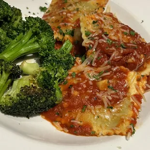 Broccoli rabe ravioli