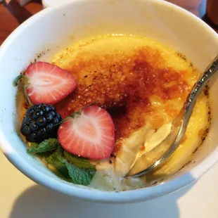 Creme brulee.