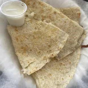 Cheese Quesadilla $10