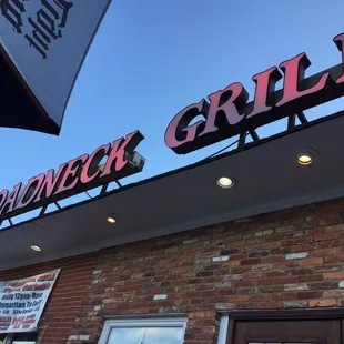 the neon sign