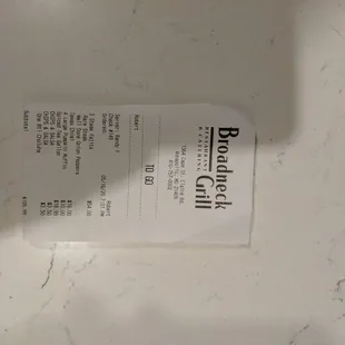 See their audacity in charging 18.99 for a gallon of spiced tea. Shame on you Broadneck Grill.