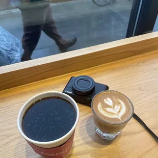 Drip coffee &amp; Cortado