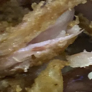 Raw fried chicken