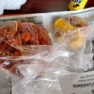Bags of food