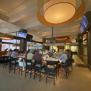 diners seated at tables