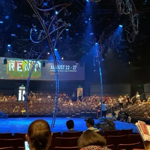 Ads for their upcoming shows on display