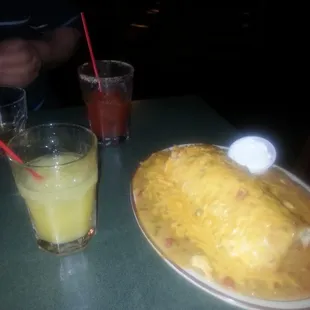 Debs breakfast burrito, out of this world - its insane :-) Sunday's only , served till 1:00