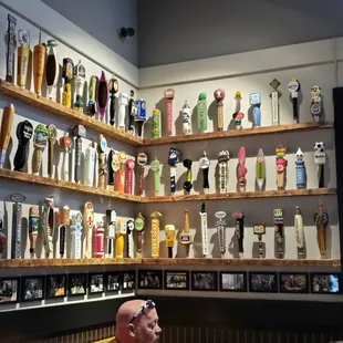 Cool interior with all the beer taps