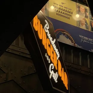 a neon sign