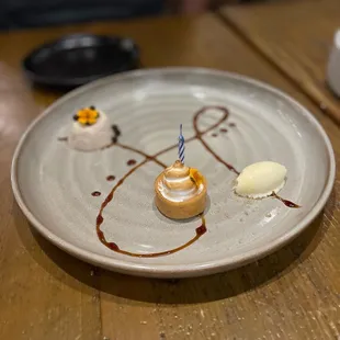 Complimentary birthday dessert