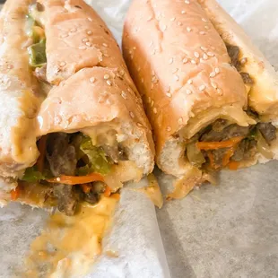 The Bulgogi Hoagie. This is just one. BIG sandwich.