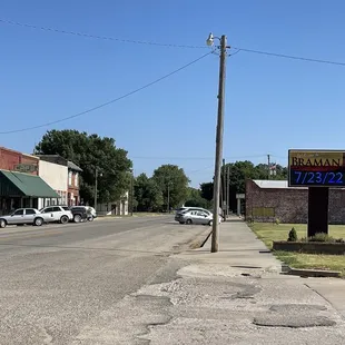 View of downtown Braman