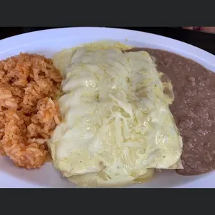 Green Chile Chicken Enchiladas