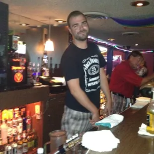 Your awesome bartender Patrick, Sat-Monday nights.