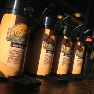 A few choices of coffee.  The snickerduddle was a nice treat.