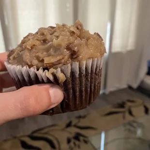 German Chocolate Cupcake. This was delicious